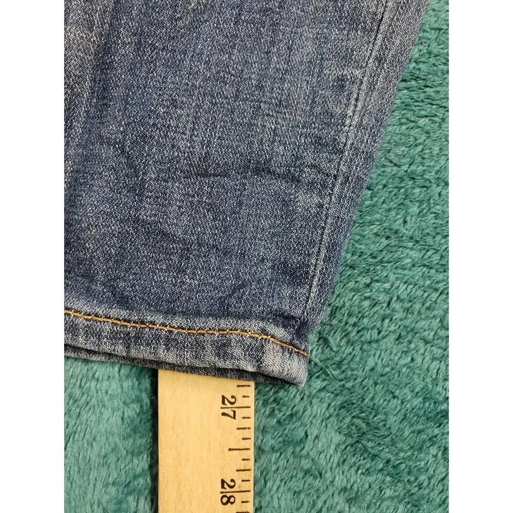 J.Crew Jeans Size 27x28 Mens Blue Pants Stretch Denim Mid Rise Straight Ankle